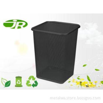 Black Square Small Paper Recycling Bins For Offices Power C